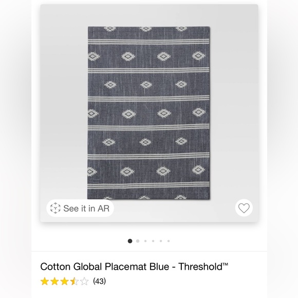 Cloth placemats - set of 6 - Picture 2 of 2